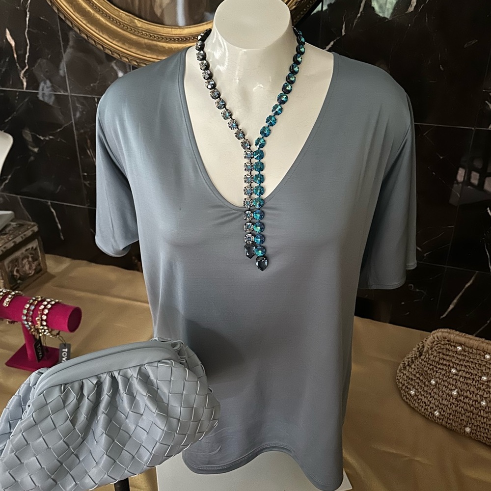 Split Necklace High Quality Crystal Necklace 2 To… - image 5